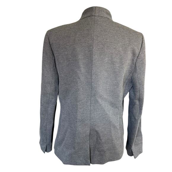 J Crew Going Out Blazer in Stretch Twill Open Front Jacket Gray 12 Academia Prep - Picture 3 of 13